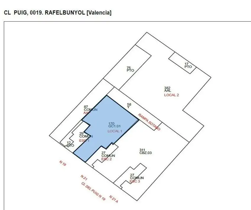 Local comercial en Venta en Rafelbunyol